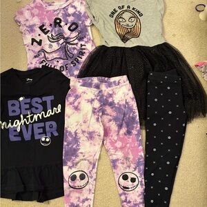 Disney spotted zebra Nightmare Before Christmas Set - size 8